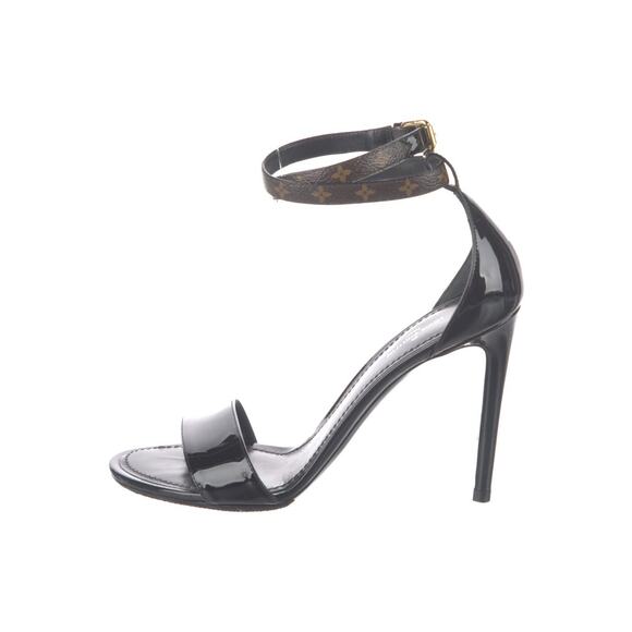 ❤️ Louis Vuitton LV Monogram Patent Leather Heels❤️ - Picture 1 of 5